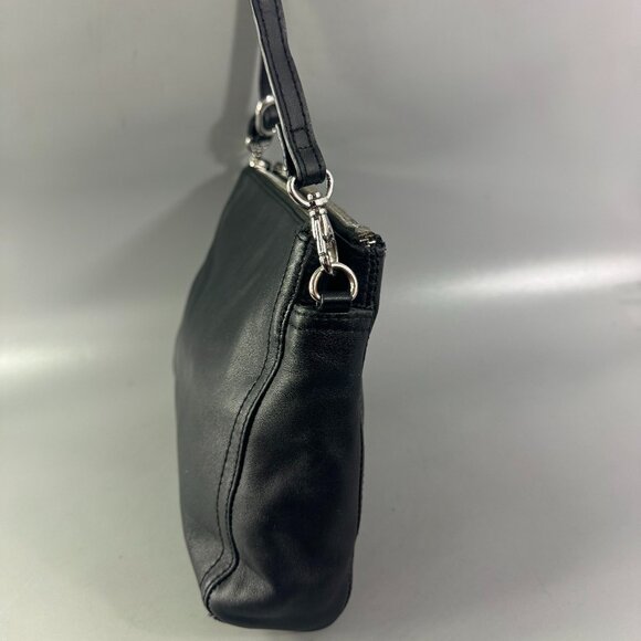 Lo & Sons Pearl Black Leather Crossbody Bag - Picture 6 of 14